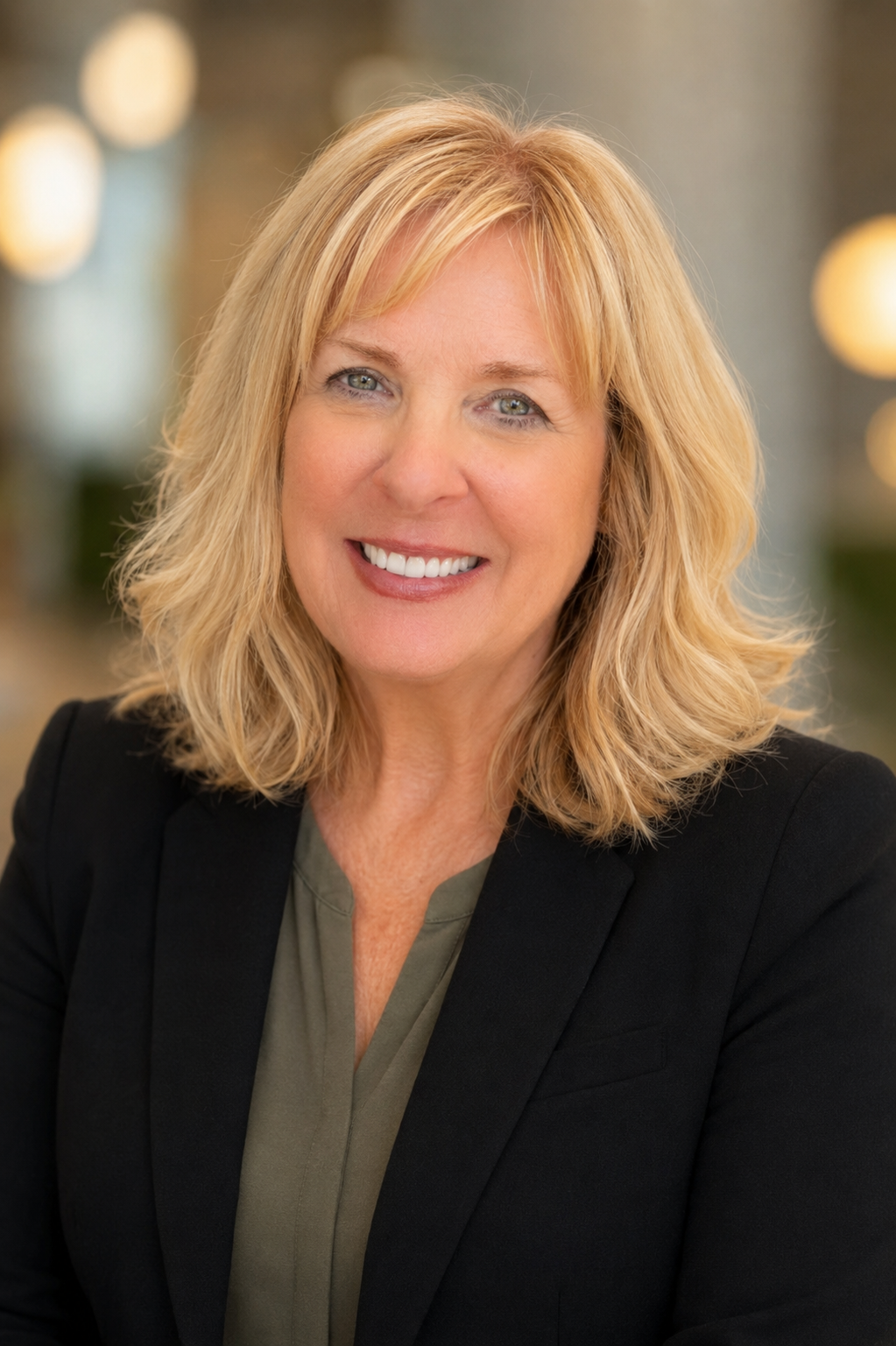 Portrait of Paula Van Vleck, commercial real estate broker.